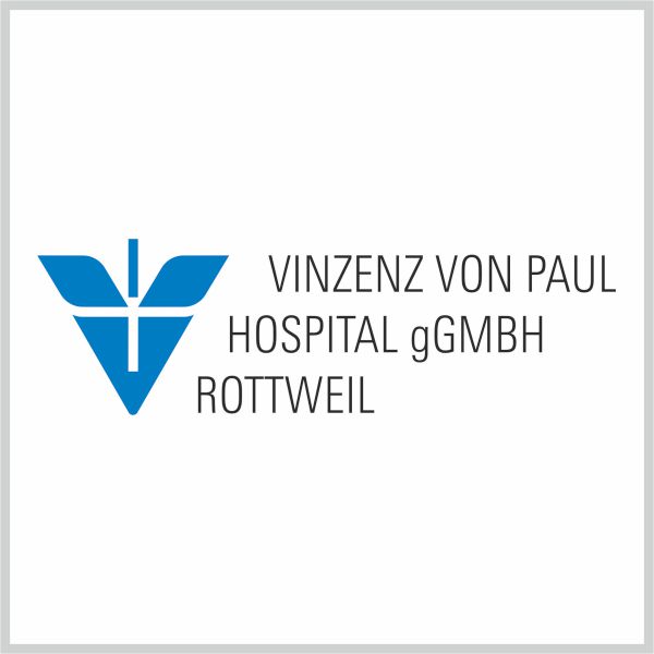 Das Logo des Vincenc von Paul Hospital
